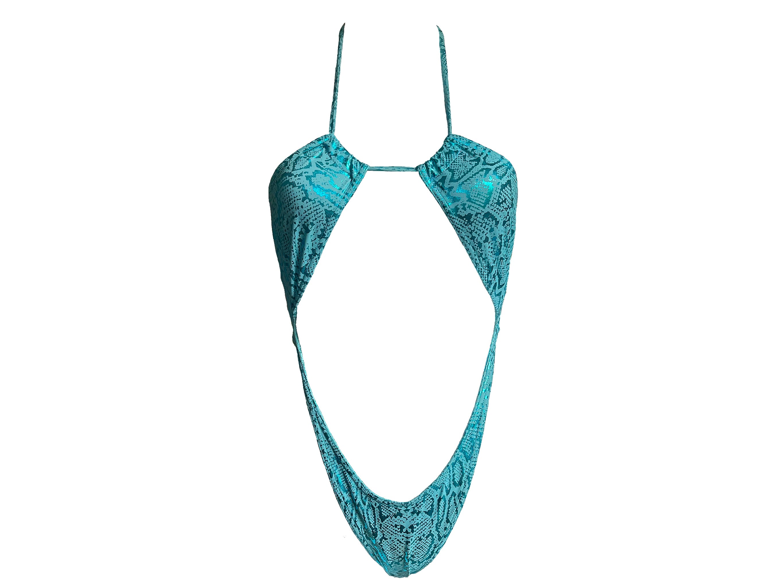 Caya Metallic One-Piece|Baha Blue